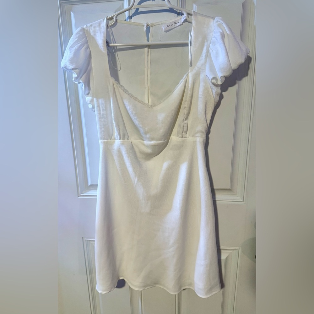 All in Favor White Dress